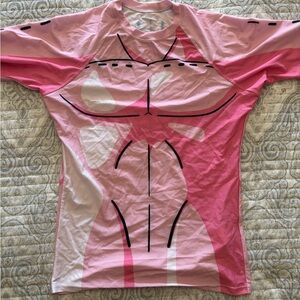 Pink Muscle Graphic T-Shirt